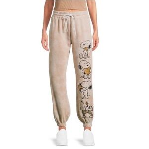 Peanuts Beige Snoopy Joggers